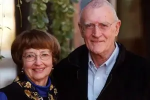 Bill Cook with his wife Gayle.