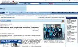 Professional drum corps beats worldwide competitors