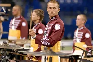 The Cadets' front ensemble will perform during an