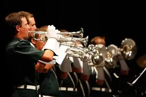 The Madison Scouts Mixed Ensemble performed a