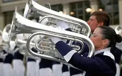 Corps and audience members 
