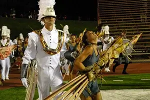 Phantom Regiment found creative ways to entertain audien- ces from start to finish with their '08 'Spartacus' production.